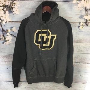 🌿 University of Colorado Hoodie Gray Black Gold